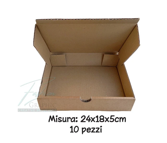 SCATOLE DA IMBALLAGGIO In Lamiera Bianca Titolare Carta Contenitore Per - Foto 10