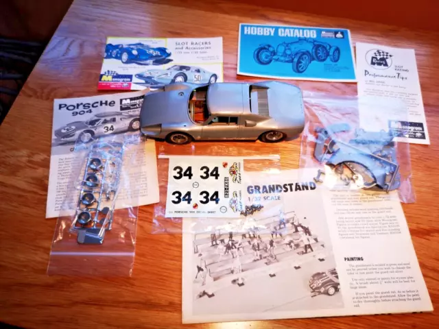 For Scalextric ..Monogram 1.24 Porsche 904 Slot Car Kit .. Vintage New Old Stock