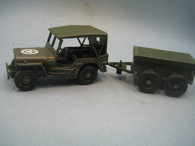 SOLIDO- REF 1322 - Jeep Willys Et Remorque EUR 16,00 - FR