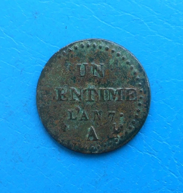 1 centime Dupré an 7 A Paris