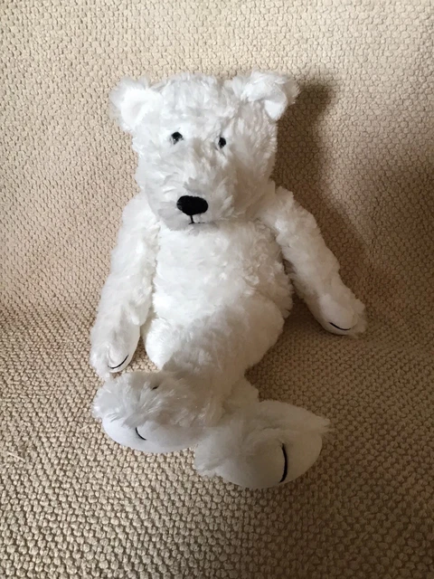 THE LITTLE WHITE Company Polar Bear Teddy Soft Toy Blankie Comforter