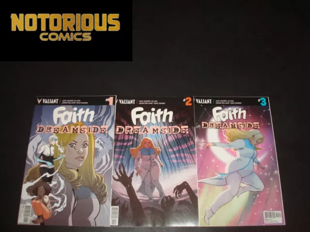 Faith Dreamside 1-3 Complete Comic Lot Run Set Jody Houser Valiant Collection