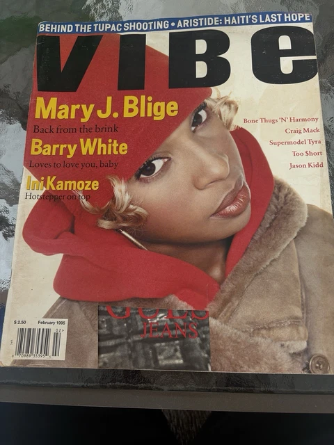 VINTAGE VIBE MAGAZINE 1995 Feb Mary J Blige Too Short Barry White