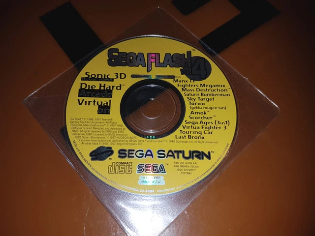 SEGA FLASH VOL.1 COMPILATION DEMO SEGA SATURN CD SEUL PAL