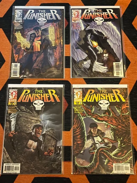 COMPLETE 1998 Marvel Knights THE PUNISHER #1,2,3,4 Volume 4 Bernie Wrightson!