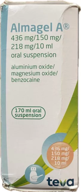 ALMAGEL A 170ml Oral Suspension Stomach Aches & Ulcer Symptoms