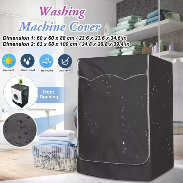 Waterproof Sunscreen Dustproof Washing Machine Cover For Front Load Washer/Dryer