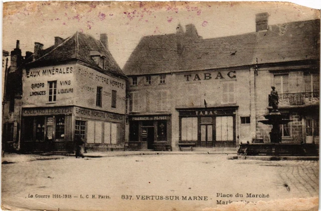 CPA VIRTUS sur MARNE Place du Marché (490512)