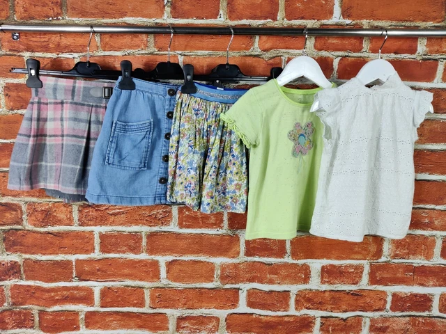 T-Shirt Top Bambina Pacchetto Età 3-4 Anni Next John Lewis Estate Bambini 104Cm