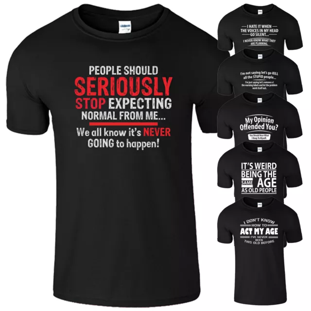Funny Mens T Shirt Sarcastic Slogan Humour Sarcasm Joke Novelty Black Tee Gift