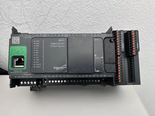 PLC Schneider Electric TM241CEC24T Modicon + TM3TI8TG + Espansione