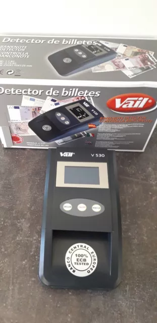 Détecteur de faux billets Vail V530 Vendu Sans Câble D Alimentation