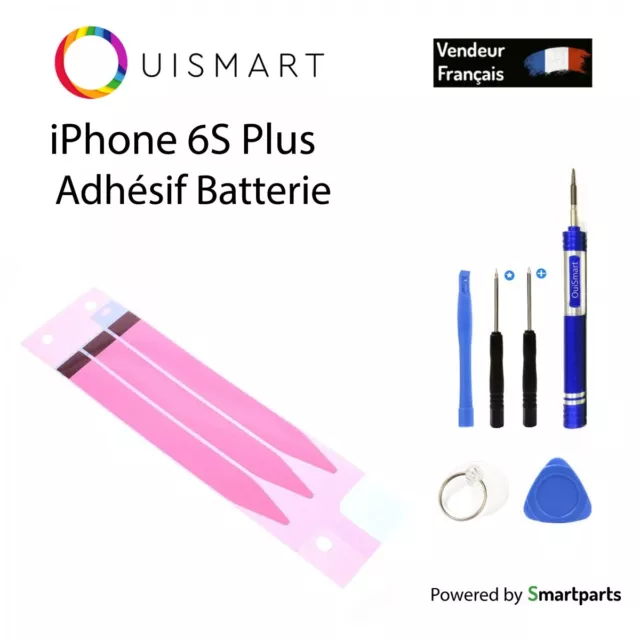 OuiSmart® AUTOCOLLANT ADHÉSIF BATTERIE STICKER COLLE POUR IPHONE 6S PLUS DOUBLE