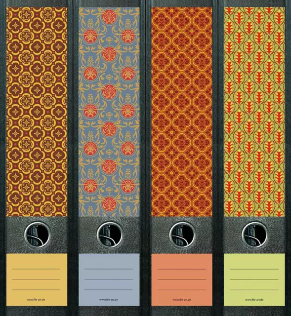 File Art AJ323 Design Etiketten Ordnerrückenschilder Pattern