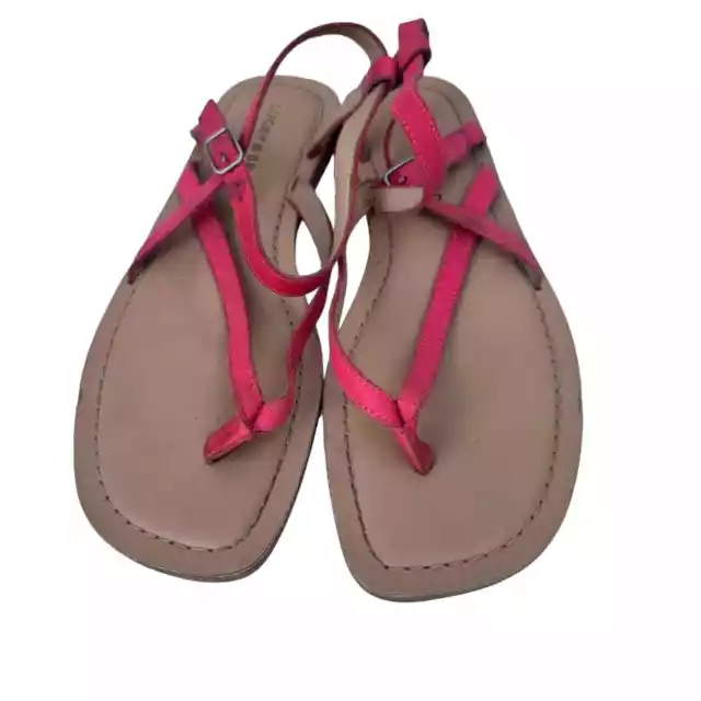 Lucky Brand Pink Strappy Sandals Size 8M