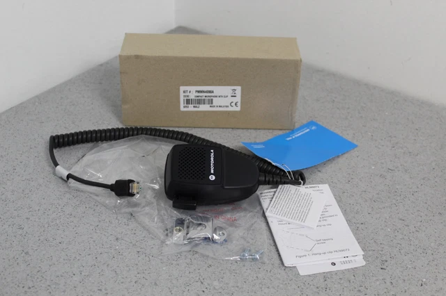 BRAND NEW PMMN4090A Motorola Compact Microphone w/Clip CM200d CM300d