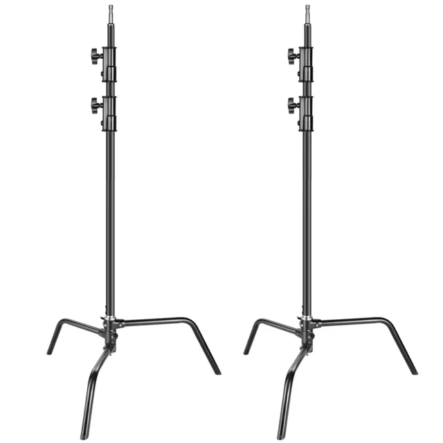 Neewer 2-pack Heavy Duty Aluminum Alloy C-Stand 5-10 feet Softboxes Light Stand