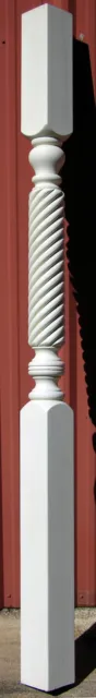 Classic Victorian style porch column, with roped turning. Can be shipped to you! 2