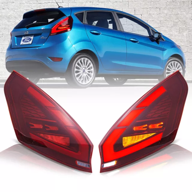 VLAND LED Rot Rückleuchten für Ford Fiesta Hatchback SE ST 2008-2019 Sequential