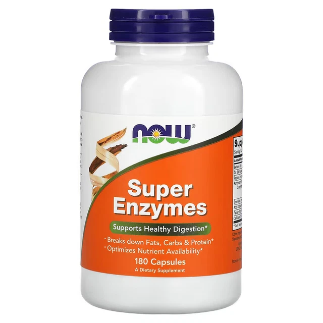NOW FOODS Super Enzymes, 180 Capsules, Expiry"2026 £41.09 PicClick UK
