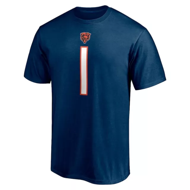 NFL Team Apparel Chicago Bears Justin Fields Men T-Shirt - Medium M Jersey Shirt