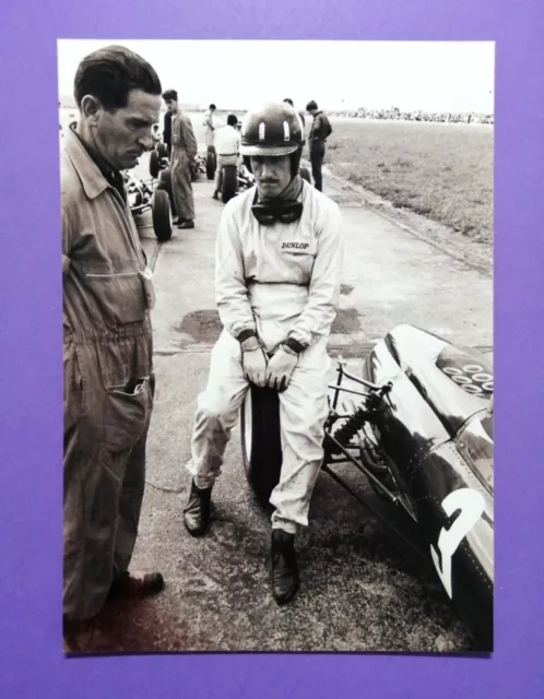 Pressefoto, Graham Hill BRM, Formel 1 Grand Prix Flugplatz Zeltweg 1964, 13x18cm