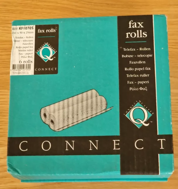 11 FAX ROLLS, A Roll size:  210 x50 x25 mm New Old Stock Unused, Unopened Rolls 2