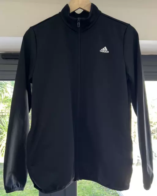 Adidas Tracksuit top (Boys Black age 13-14years)