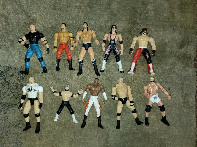 VTG Marvel Toy Biz WCW Wrestler Lot of 10 Wrestling Figures
