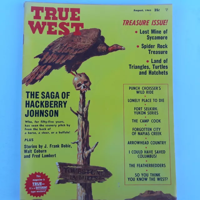 True West August 1965 - Treasure Issue! - The Saga Of Hackberry Johnson