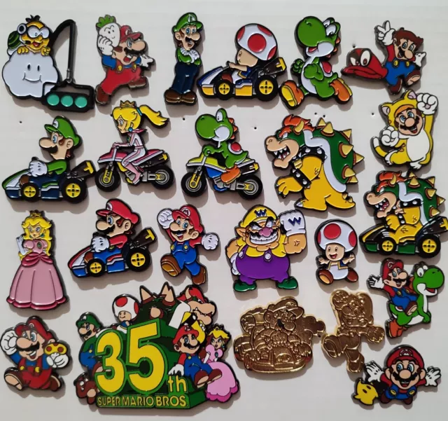 Official Nintendo Super Mario Enamel Pins: You Choose