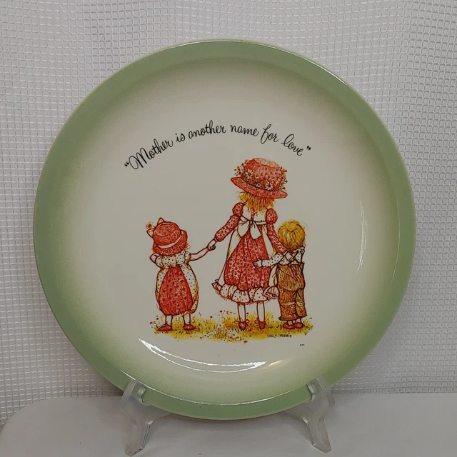VINTAGE HOLLY HOBBIE Plate "A Mother Is Another Name For Love