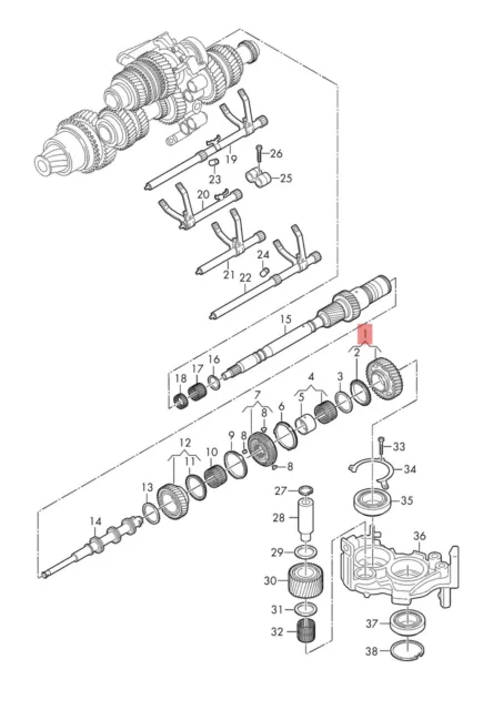 0CK311256 N Q Pignon boîte à vitesse DSG 7 SCHALTRAD Audi A4 8W A5 5F A6 C7 Q5 2