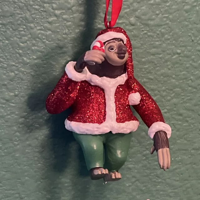 New Disney Parks Zootopia Sloth Flash Santa suit Christmas Ornament