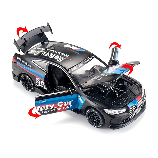 132 DOORS OPENABLE Pull Back Diecast Car Vehicle Model Sound&Light