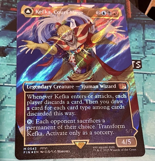 KEFKA, COURT MAGE (Borderless) (Surge Foil) (0543) Final