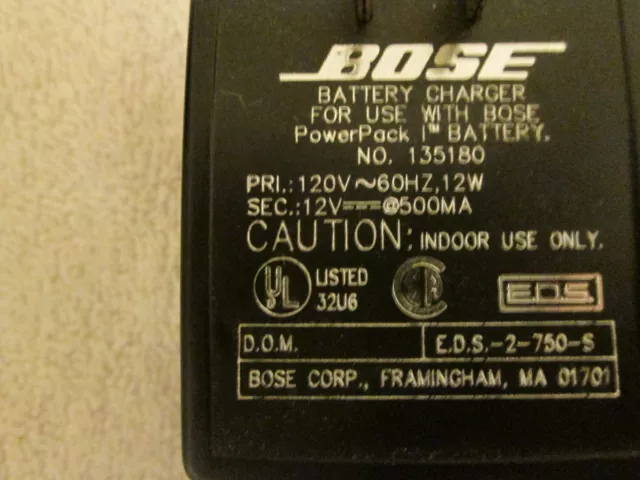Bose Battery Charger for Bose PowerPack  AC Adapter Power Supply 135180