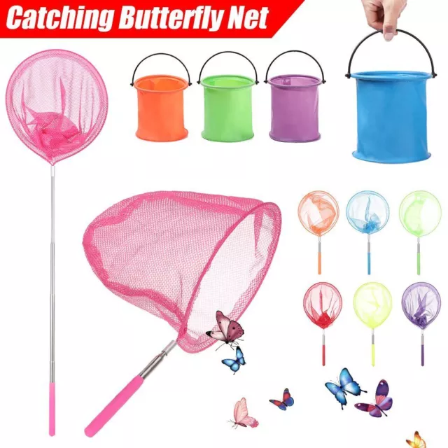 Butterfly Dragonfly Net Catch Tadpole Fish Bucket Bug Catching Net Insect Cage