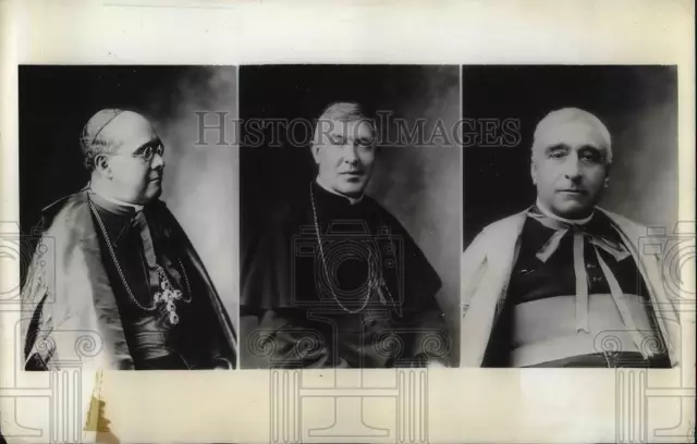 1939 Press Photo Three Possible Successors to Pope Pius XI