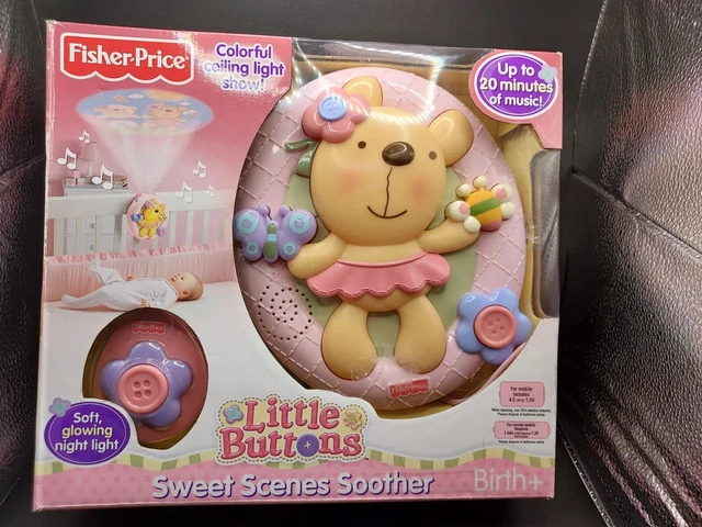 Fisher Price Little Buttons Sweet Scenes Soother Musical Crib Soothers 2009 New