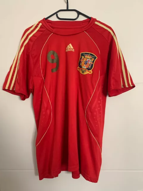 Maillot Fernando torres Espagne 2008 football  Adidas jersey taille XL camisetta