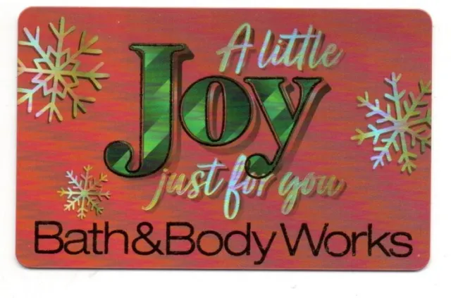 Bath & Body Works A Little Joy Just For You Gift Card No $ Value Collectible