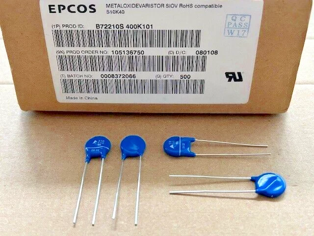 Varistor Epcos S10K20 SIOV B72210S200K101 - Neuf, Référence 5278, Protection Contre Les Surtensions, Marque TNE
