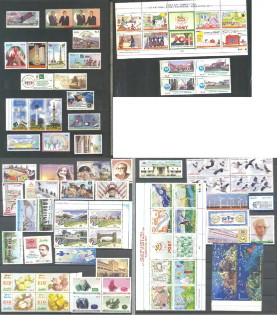 Pakistan,Complete comm. stamps collection 2011-2022 (12 years )