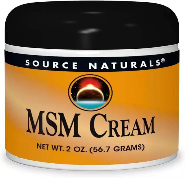 Source Naturals Msm Crème 57ml, Joint Support, Système Immunitaire & Peau Santé