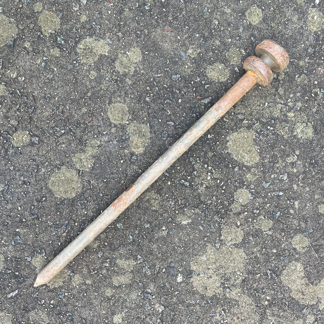 BRITISH ARMY SURPLUS Issue Heavy Duty Cam Net Dome Top Metal Stakes