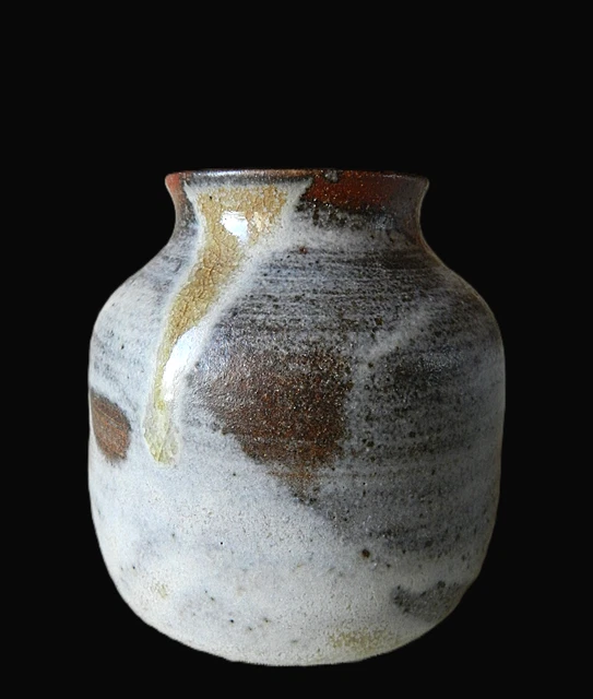 Vase En Grès D'Alain Girel (1945-2001) - Décor émaillé Frise Automnale, Daté 1986 - Parfait état