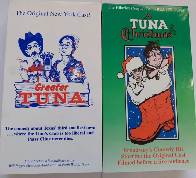 GREATER TUNA & A Tuna Christmas VHS Lot Tested Broadway Comedy 9.99