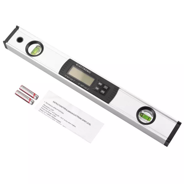 16'' Digital Spirit Level Protractor LCD Inclinometer Angle Meter Measuring Tool