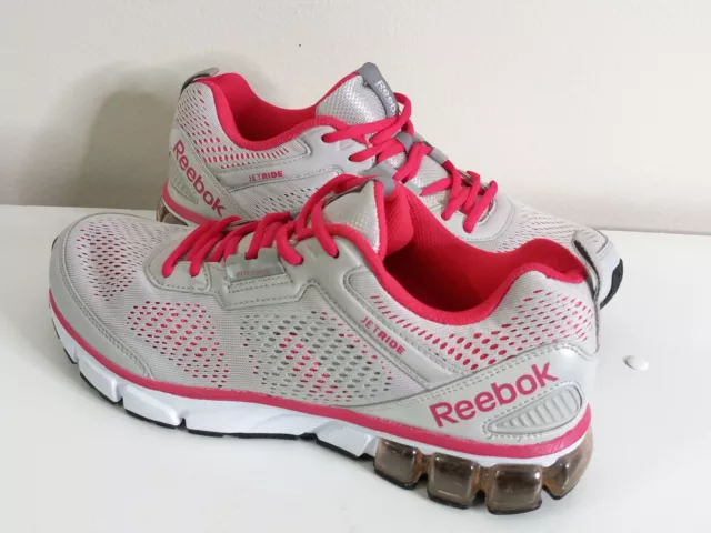 Reebok Jet Ride Fit Frame Gray Pink Running Jogging Sneaker Women's Shoes Size 9